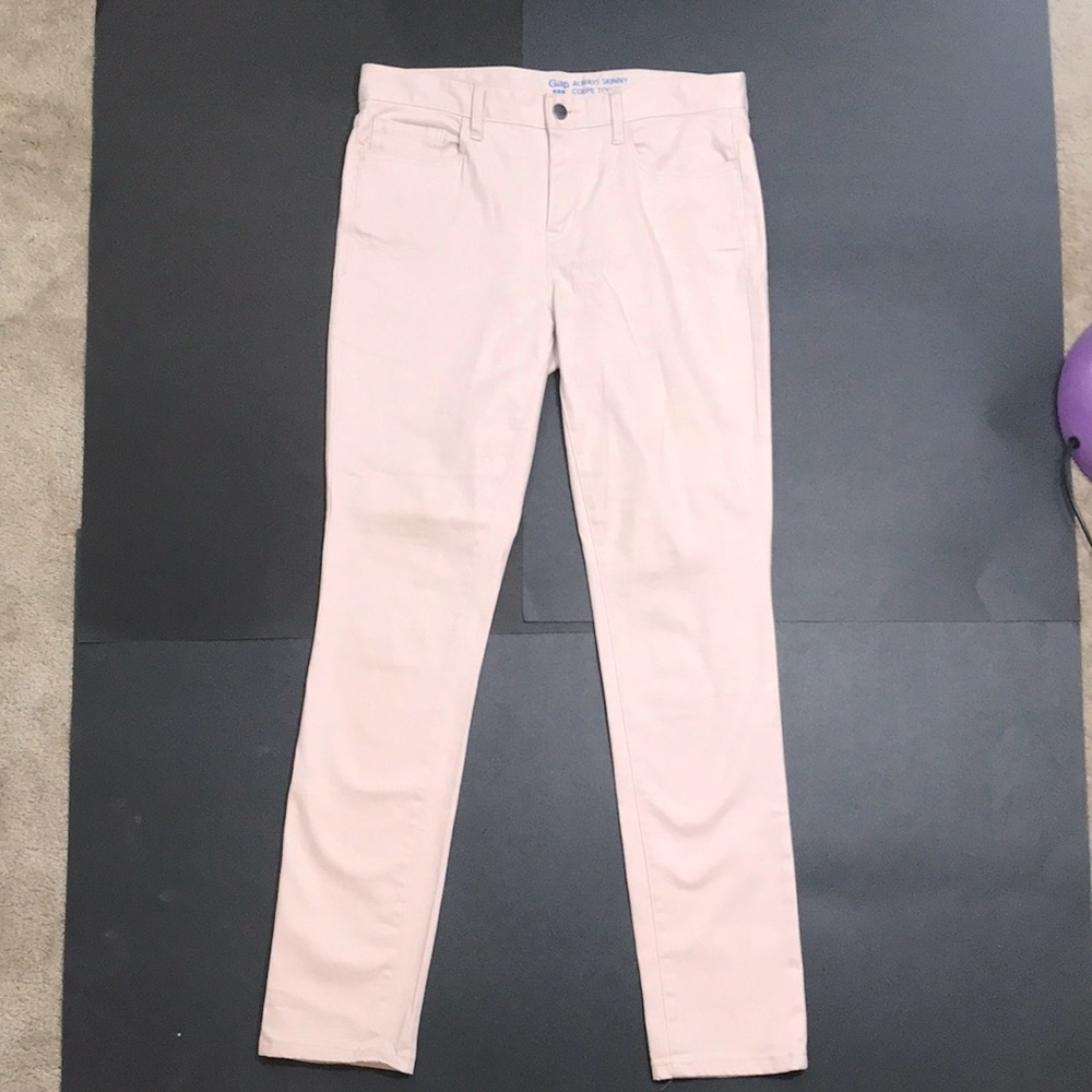 Gap women's size 6R light pink skinny-fit jeans